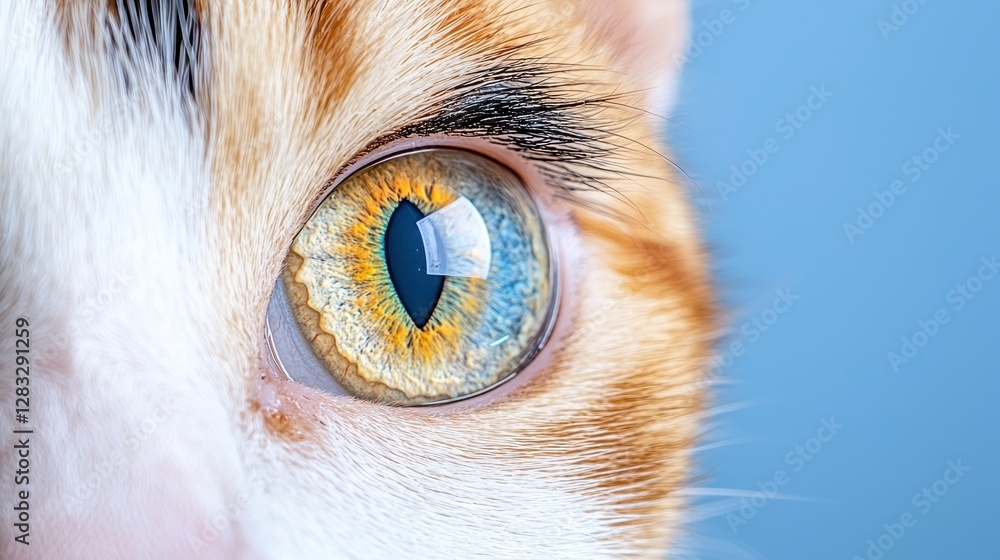 Closeup Cat Eye, Vibrant Colors, Macro Photography Closeup Cat Eye, Vibrant Colors, Macro Photography