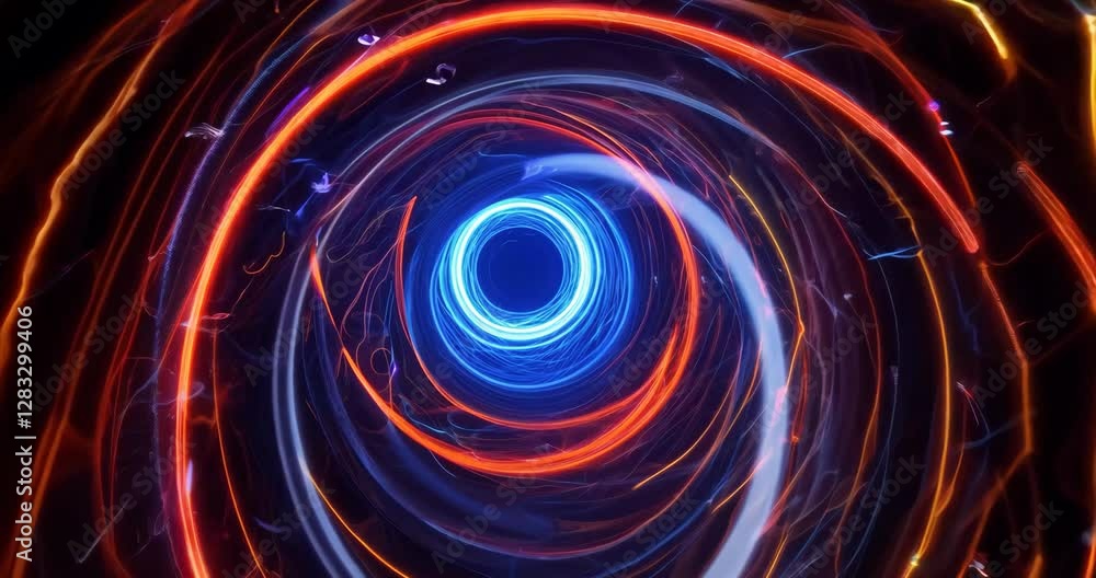 Futuristic Neon Vortex Tunnel – Sci-Fi Energy Portal Animation Futuristic Neon Vortex Tunnel – Sci-Fi Energy Portal Animation