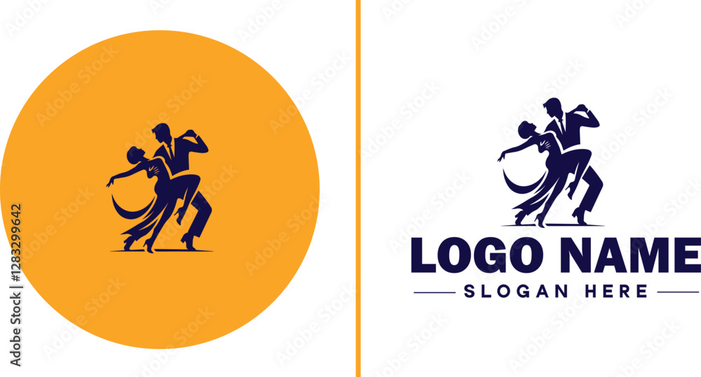 Salsa Dance Studio icon Latin dance academy Salsa school Tropical dance studio flat logo sign symbol editable vector Salsa Dance Studio icon Latin dance academy Salsa school Tropical dance studio flat logo sign symbol editable vector