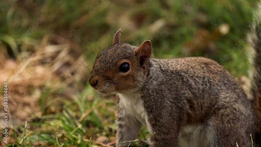 Squirrel Dashing Through Piedmont Forest Squirrel Dashing Through Piedmont Forest