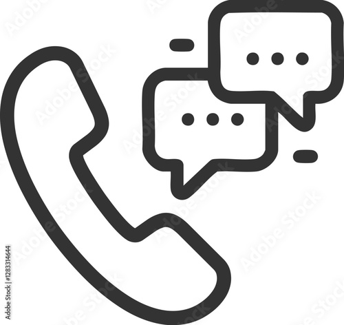 message and video calling icon