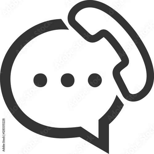 message and video calling icon