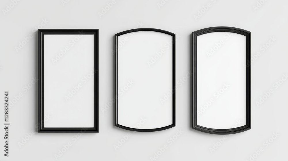 Mockup of signboard attached to wall at entrance of store or cafe. Realistic vector set of signage with white empty frame of rectangular, round and oval shape. Vertical and horizontal display board. Mockup of signboard attached to wall at entrance of store or cafe. Realistic vector set of signage with white empty frame of rectangular, round and oval shape. Vertical and horizontal display board.