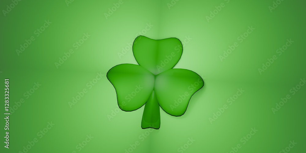 St. Patrick's Day poster. 3d render illustration. St. Patrick's Day poster. 3d render illustration.