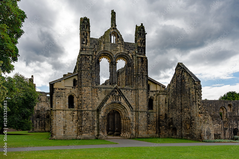Die Ruine der Kristall Abbey in Leeds in West Yorkshire, England