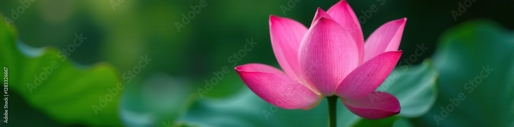 intricate details of a single pink lotus flower, nature, details