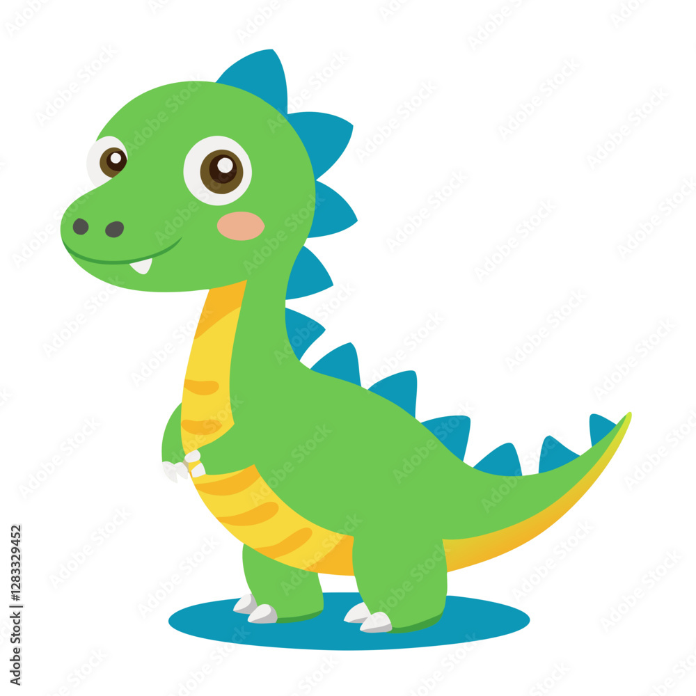 Fototapeta premium dinosaur cute sticker clipart kawaii