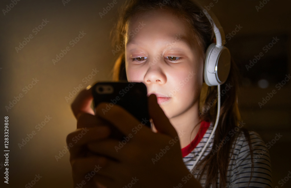 teenage girl with phone