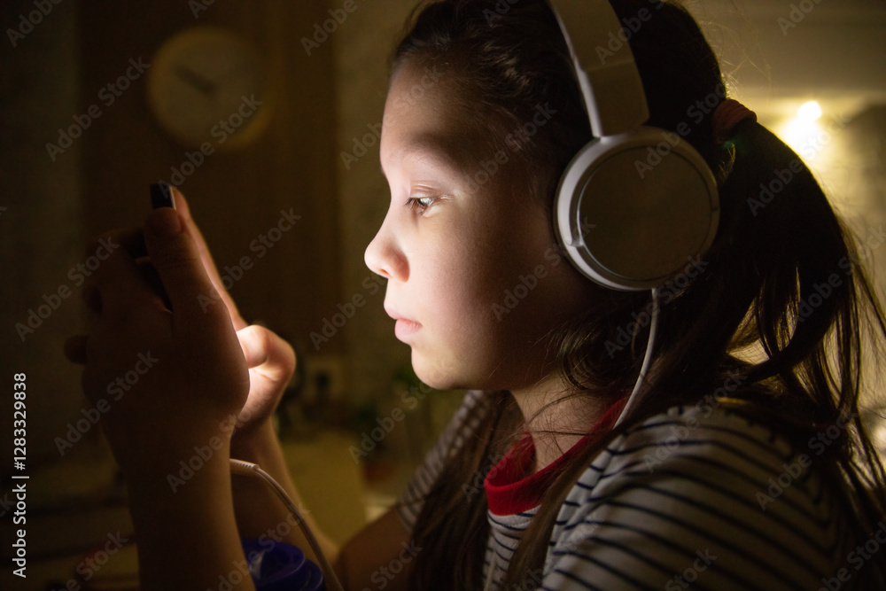 teenage girl with phone