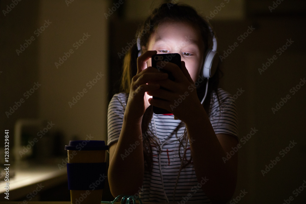 teenage girl with phone