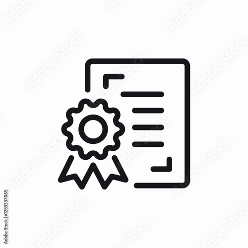 diploma certificate icon vector sign