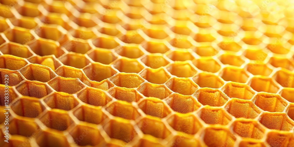 Abstract yellow honeycomb background, showcasing a close-up texture and dynamic, moving pattern perfect for wallpaper designs. Abstract yellow honeycomb background, showcasing a close-up texture and dynamic, moving pattern perfect for wallpaper designs.
