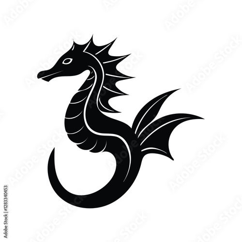 Wallpaper Mural a vector illustration of a sea dragon. Torontodigital.ca