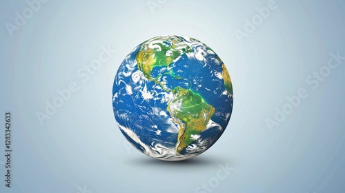 Vivid Image of the Earth from Space