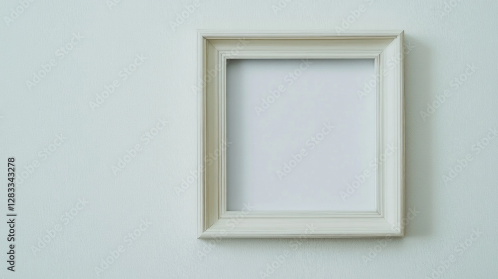 A white frame with a white background A white frame with a white background