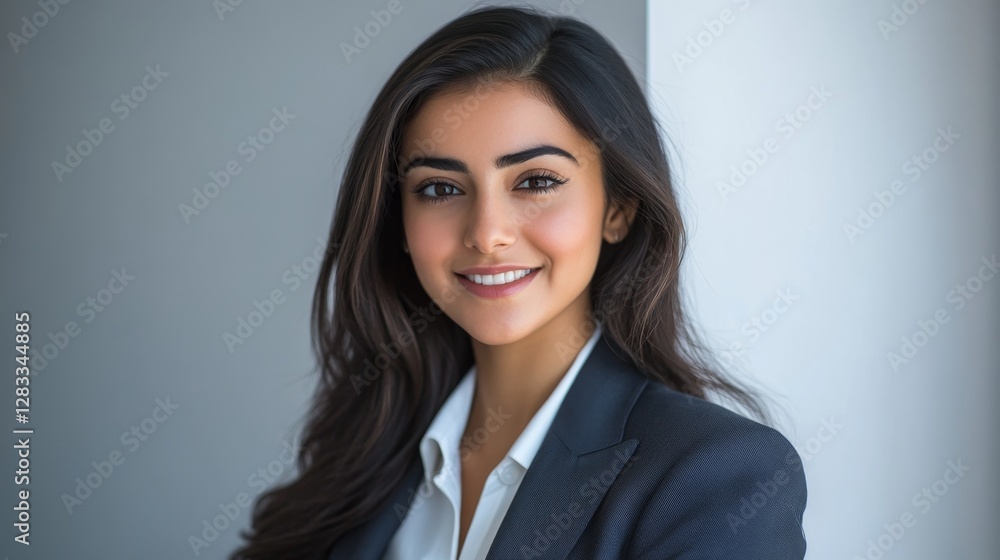 Vibrant Portrait Capturing the Essence of a Confident Young Woman Vibrant Portrait Capturing the Essence of a Confident Young Woman