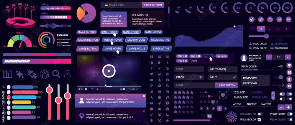 A set of UI components for mobile apps and websites. Includes buttons, panels, menus, sliders, and charts. Modern design for easy interaction, data management, and automation. A set of UI components for mobile apps and websites. Includes buttons, panels, menus, sliders, and charts. Modern design for easy interaction, data management, and automation.