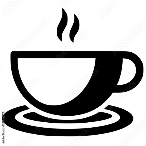 Coffee logo silhouette