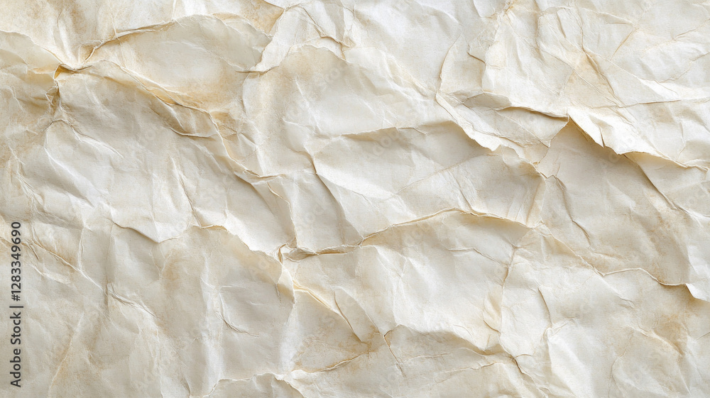Obraz premium A piece of paper with a lot of wrinkles and creases