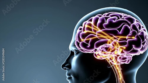 Medical 3D Human Brain Animation