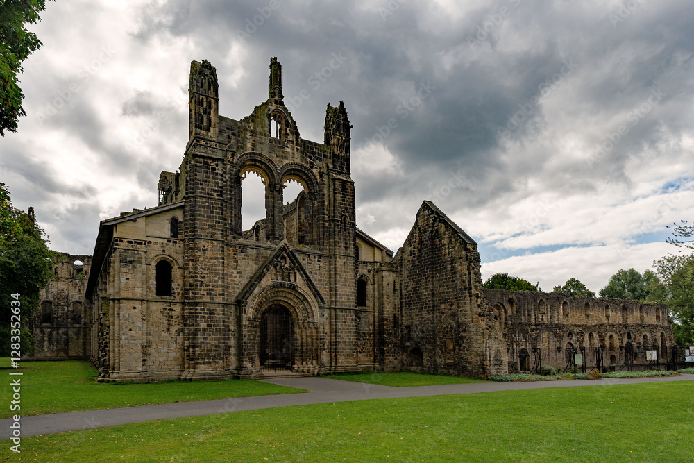 Die Ruine der Kristall Abbey in Leeds in West Yorkshire in England