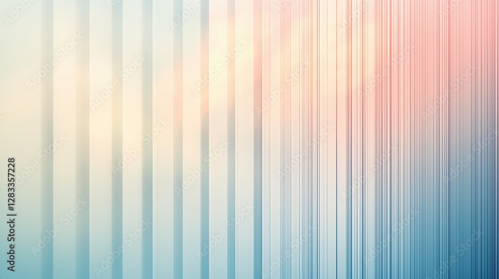 Abstract Lines in Pastel Tones: An abstract composition of vertical lines in soft pastel colors evokes a sense of calm, serenity, and modern elegance. Abstract Lines in Pastel Tones: An abstract composition of vertical lines in soft pastel colors evokes a sense of calm, serenity, and modern elegance.