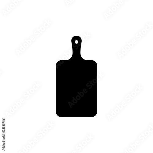 Cutting board silhouette vector illustration