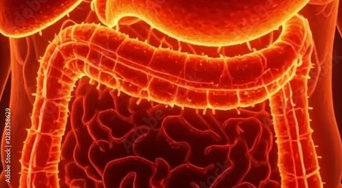 4k resolution animation video with unhealthy lifestyle, fast weight loss process