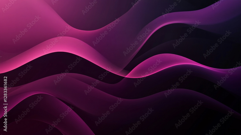 Obraz premium A purple and black wave pattern