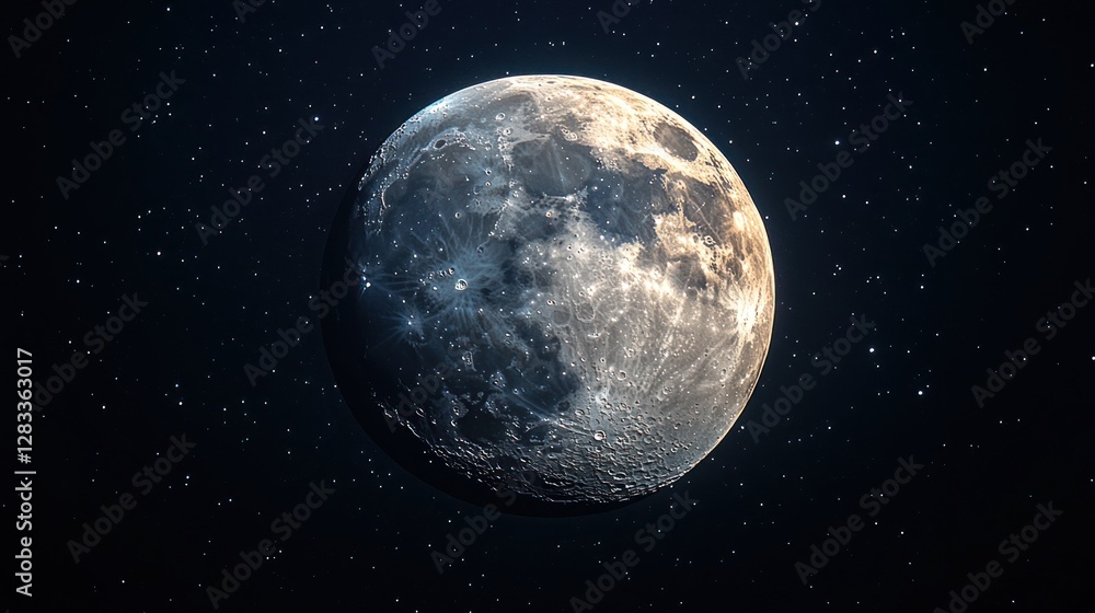 Obraz premium Moon in cosmos