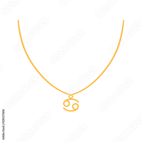 Cancer Zodiac Necklace – Free-Spirited Water Bearer Pendant