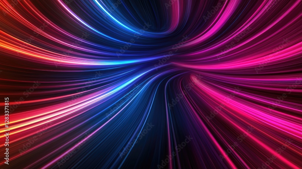 A vibrant swirl of neon colors creates a dynamic, abstract visual effect, evoking energy and movement against a dark background. A vibrant swirl of neon colors creates a dynamic, abstract visual effect, evoking energy and movement against a dark background.