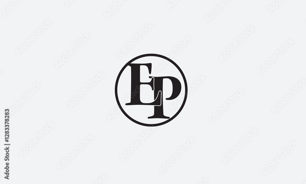 EP, PE, E , P , Abstract Letters Logo Monogram EP, PE, E , P , Abstract Letters Logo Monogram