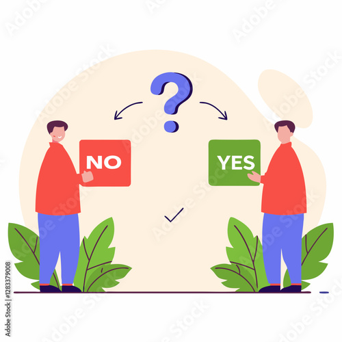 yes or no concept illustration