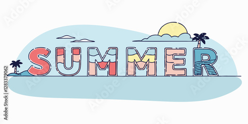 a vivid illustration the inscription summer