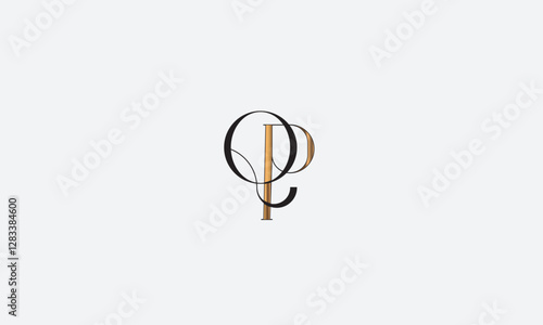 QP, PQ, P , Q , Abstract Letters Logo Monogram