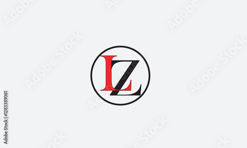 LZ, ZL, Z , L , Abstract Letters Logo Monogram	