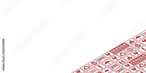 ISOMETRIC EXPEDITED DELIVERY BOX LABEL RB