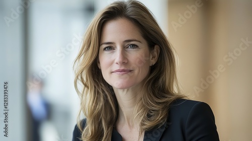Confident businesswoman in a modern office, embodying professionalism and leadership Free Download Confident businesswoman in a modern office, embodying professionalism and leadership - GFXLoad