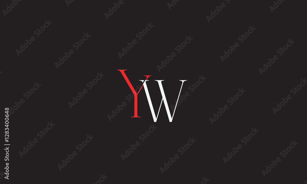 YW, YW, Y , W , Abstract Letters Logo Monogram YW, YW, Y , W , Abstract Letters Logo Monogram