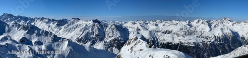 Alpenpanorama Tiroler- Schweizer Alpen