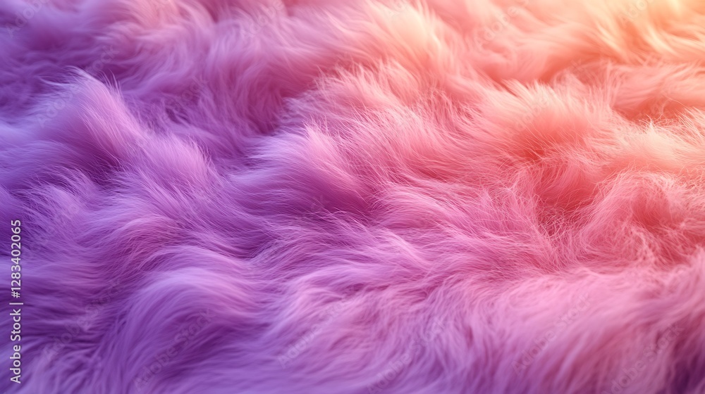 Ombre fur blending lavender to soft peach, visible strands in sharp detail, silky textures glowing naturally under soft diffused light, photorealistic and luxurious, cinematic quality, Ombre fur blending lavender to soft peach, visible strands in sharp detail, silky textures glowing naturally under soft diffused light, photorealistic and luxurious, cinematic quality,