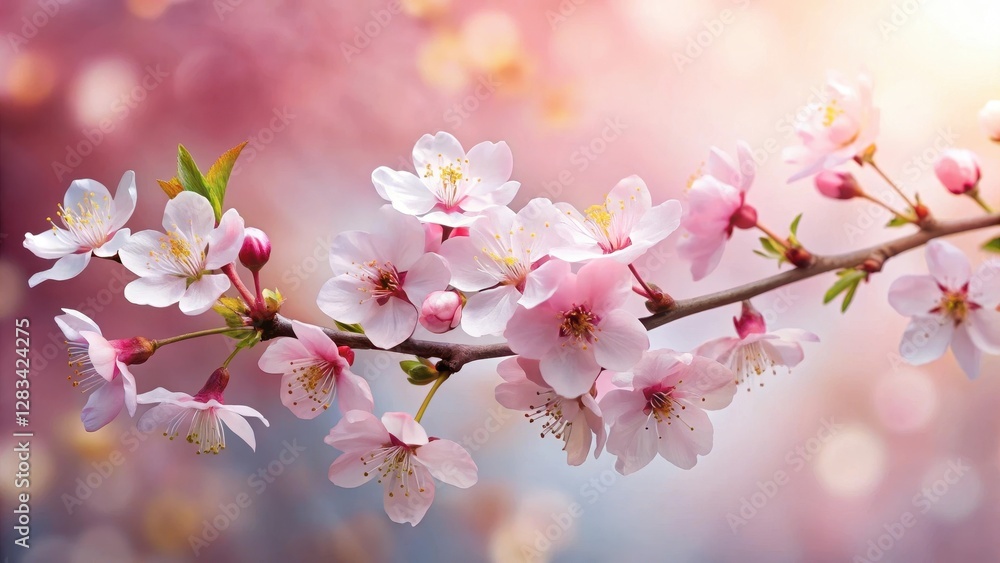 Cherry Blossom Branch with Delicate Blooms, cherry blossom, floral bouquet, cherry blossom, floral bouquet Cherry Blossom Branch with Delicate Blooms, cherry blossom, floral bouquet, cherry blossom, floral bouquet