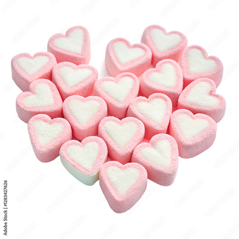 Heart Shaped Marshmallows with Pink and White Isolated on Transparent Background – Generative AI
Heart Shaped Marshmallows with Pink and White Isolated on Transparent Background – Generative AI