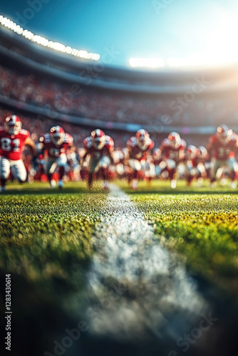Wallpaper Mural Joyful spectators enjoying an American football match in a lively stadium atmosphere Torontodigital.ca