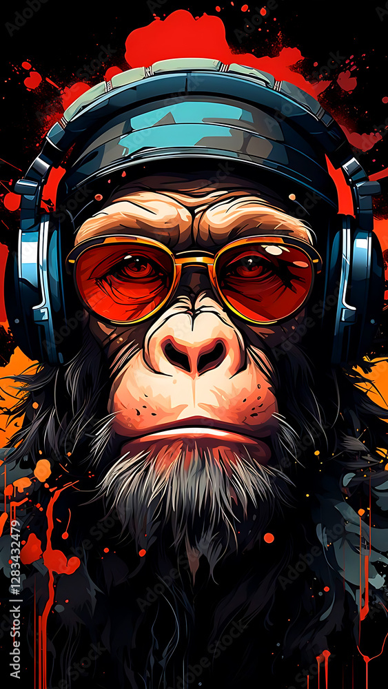 Naklejka premium New Ai Painting Collection mural