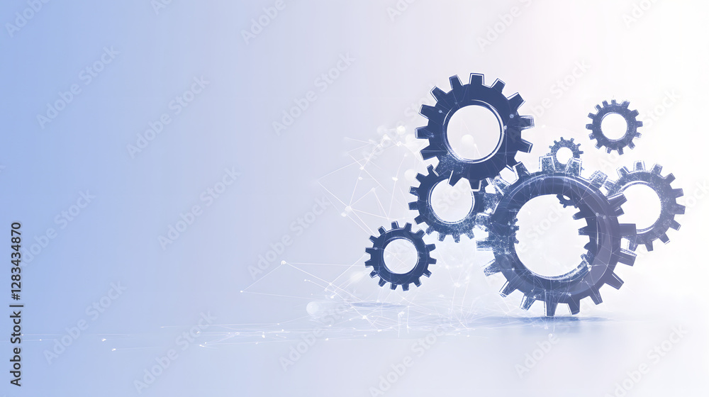 Abstract Business Automation Concept with Gears and Icons on Digital Background
Abstract Business Automation Concept with Gears and Icons on Digital Background