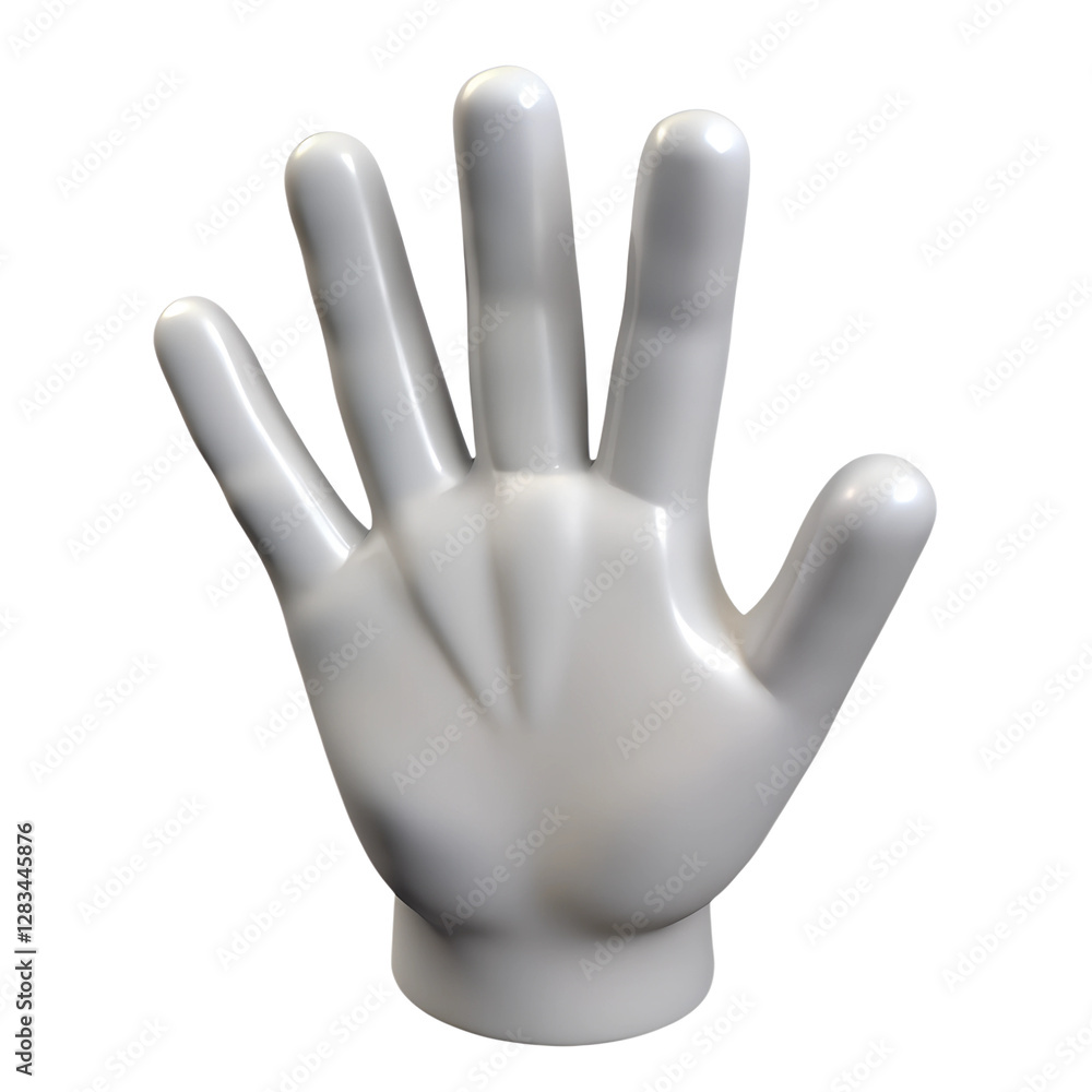 Obraz premium 3D hand isolated on transparant background. design illustration