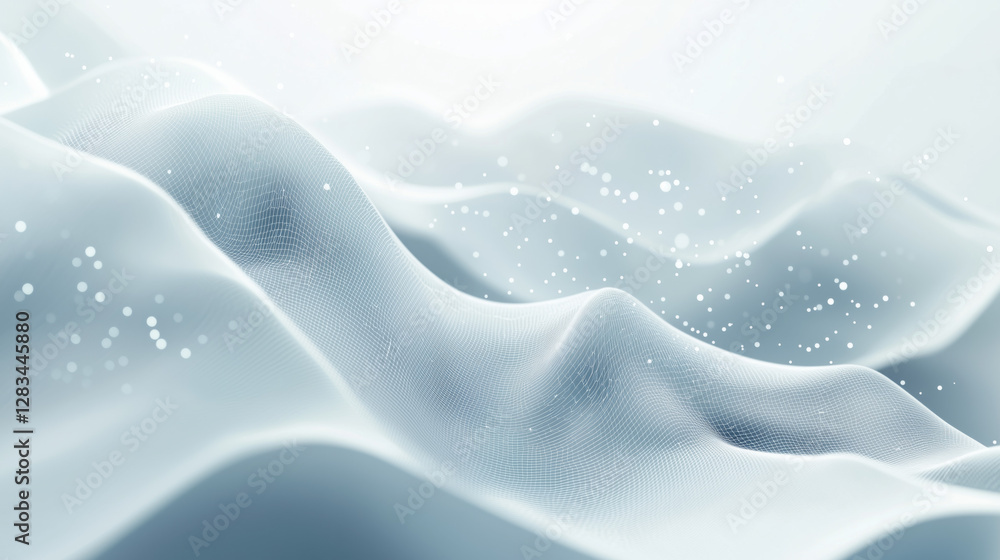 Abstract white futuristic background. White background. connecting dots and lines on a white background. Wave white background. Abstract white futuristic background. White background. connecting dots and lines on a white background. Wave white background.