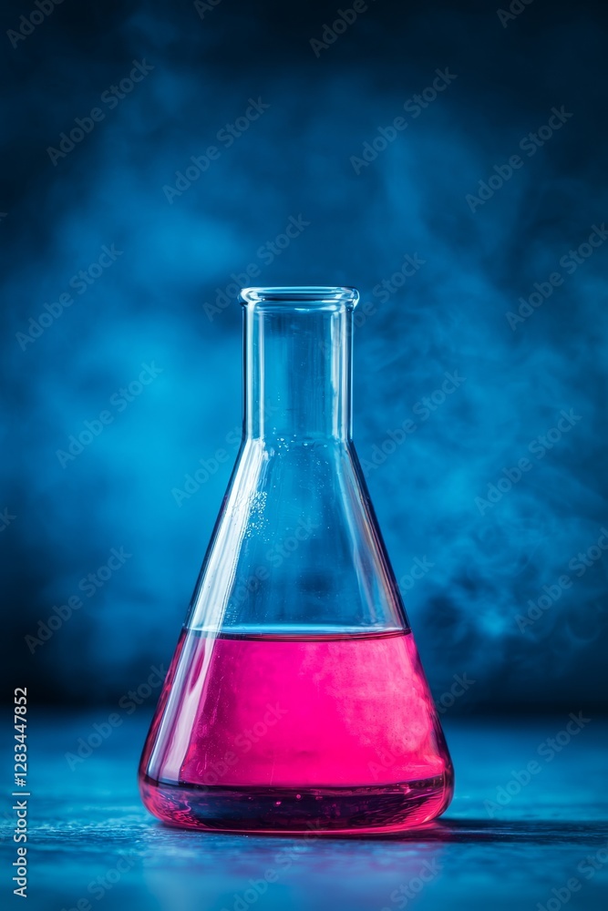 Experimenting with vibrant pink liquid in an atmospheric laboratory setting Experimenting with vibrant pink liquid in an atmospheric laboratory setting